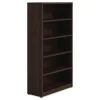 36 in. x 14 in. x 65 in. 5-Shelf Seville Bookcase - Mahogany Office Furniture & Lighting