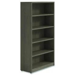 Sale 36 in. x 14 in. x 65 in. 5-Shelf Seville Bookcase - Walnut Office Furniture & Lighting