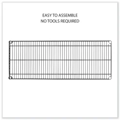 New 48 in. x 18 in. x 72 in. 5-Shelf Wire Shelving Kit with Casters and Shelf Liners - Black Anthracite Trash & Waste Bins