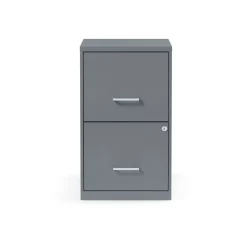 Discount 14 in. x 18 in. x 24.1 in. Soho 2-Drawer Vertical Letter File Cabinet - Charcoal Office Furniture & Lighting