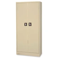 Clearance 30 in. x 15 in. x 66 in. Space Saver 4-Shelf Storage Cabinet - Putty Office Furniture & Lighting