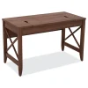Sale 47.25 in. x 23.63 in. x 29.5 in. to 43.75 in. Sit-to-Stand Table Desk - Modern Walnut Office Furniture & Lighting
