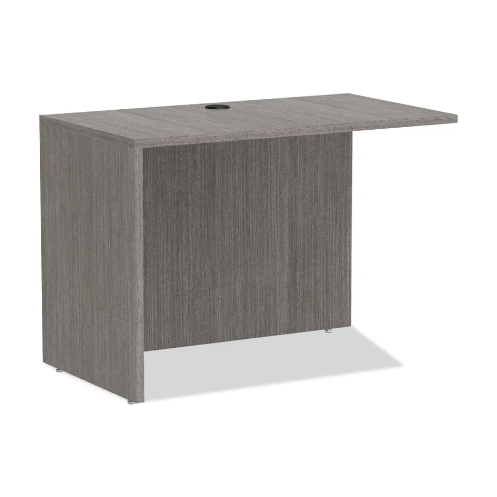 42 in. x 23.63 in. x 29.5 in. Valencia Series Reversible Return/Bridge Shell - Gray Office Furniture & Lighting