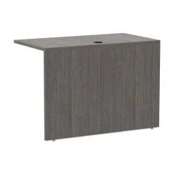 42 in. x 23.63 in. x 29.5 in. Valencia Series Reversible Return/Bridge Shell - Gray Office Furniture & Lighting