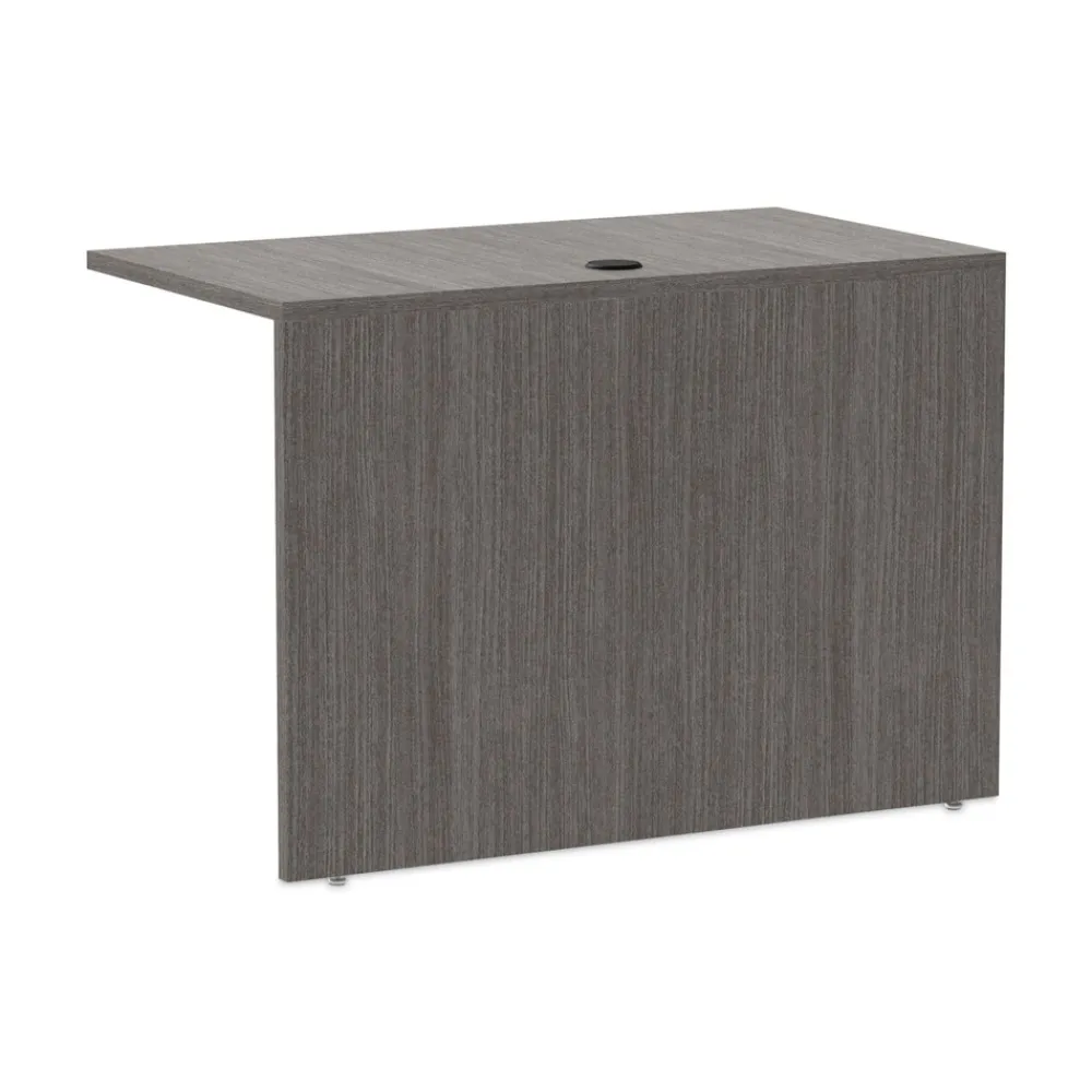 42 in. x 23.63 in. x 29.5 in. Valencia Series Reversible Return/Bridge Shell - Gray Office Furniture & Lighting