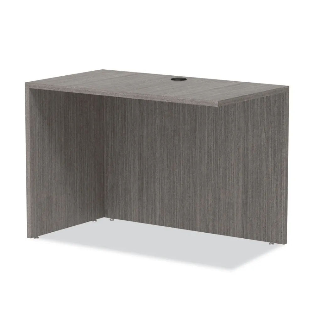 42 in. x 23.63 in. x 29.5 in. Valencia Series Reversible Return/Bridge Shell - Gray Office Furniture & Lighting