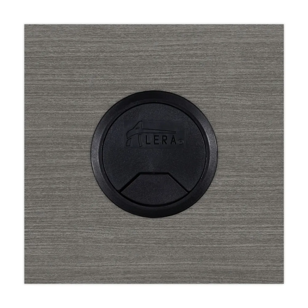 42 in. x 23.63 in. x 29.5 in. Valencia Series Reversible Return/Bridge Shell - Gray Office Furniture & Lighting