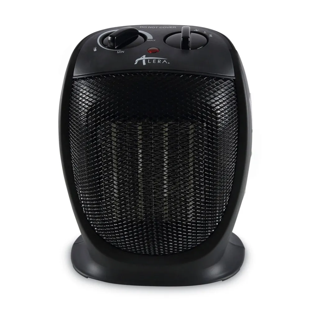 1500 W 7.12 in. x 5.87 in. x 8.75 in. Ceramic Heater - Black Heaters