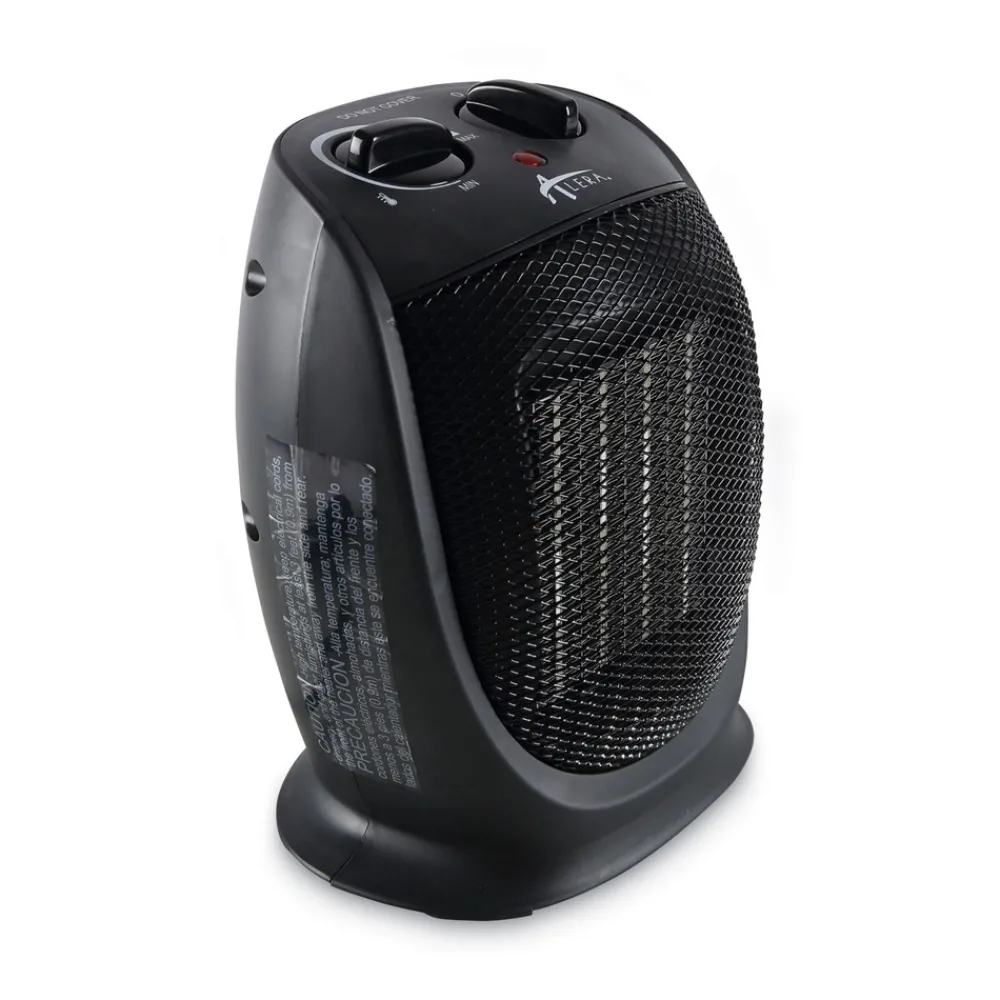 1500 W 7.12 in. x 5.87 in. x 8.75 in. Ceramic Heater - Black Heaters