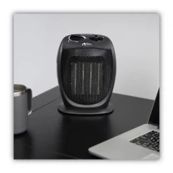 1500 W 7.12 in. x 5.87 in. x 8.75 in. Ceramic Heater - Black Heaters