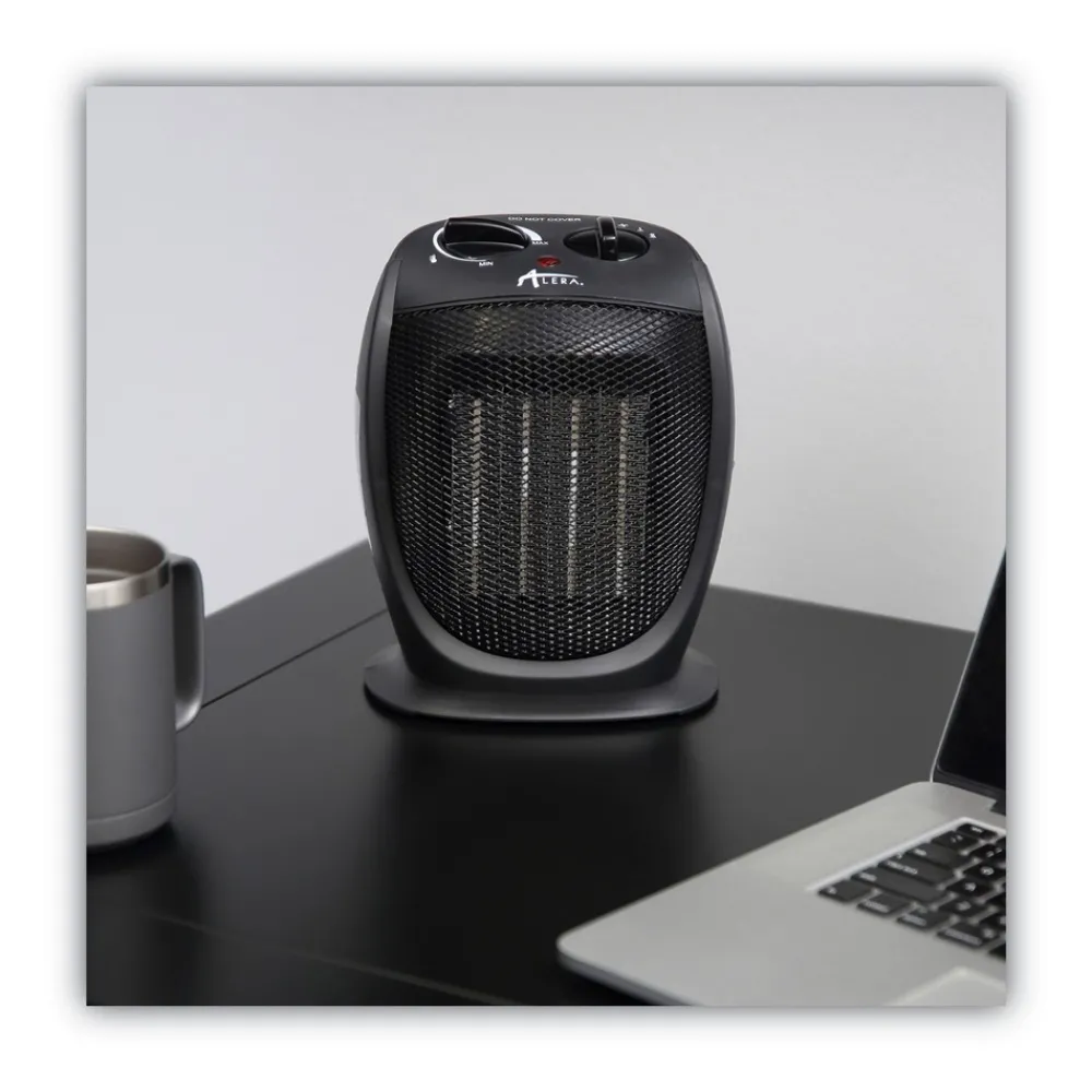 1500 W 7.12 in. x 5.87 in. x 8.75 in. Ceramic Heater - Black Heaters