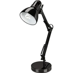 New 13 Watt 2 Prong 22 in. High Corded Architect Desk Lamp - Black Office Furniture & Lighting