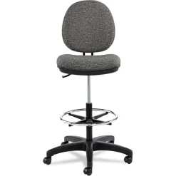 Discount Interval Series Swivel Task Stool, Tone-On-Tone Fabric, Graphite Gray Office Furniture & Lighting