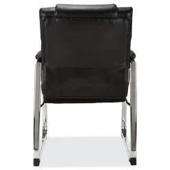 Online Hildred Series 25 in. x 28.94 in. x 37.8 in. Guest Chair - Black Seat/Back/Chrome Base Office Furniture & Lighting
