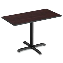 Hospitality Series 27.5 in. x 40.38 in. 300 lbs. Capacity Steel Single-Column Bases - Black Office Furniture & Lighting