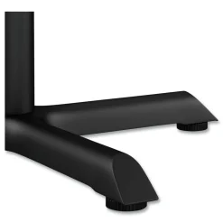 Hospitality Series 27.5 in. x 40.38 in. 300 lbs. Capacity Steel Single-Column Bases - Black Office Furniture & Lighting