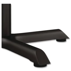 Discount Hospitality Series 27.5 in. x 28.5 in. 300 lbs. Capacity Steel Single-Column Bases - Black Office Furniture & Lighting