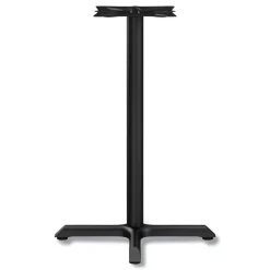 Discount Hospitality Series 27.5 in. x 28.5 in. 300 lbs. Capacity Steel Single-Column Bases - Black Office Furniture & Lighting