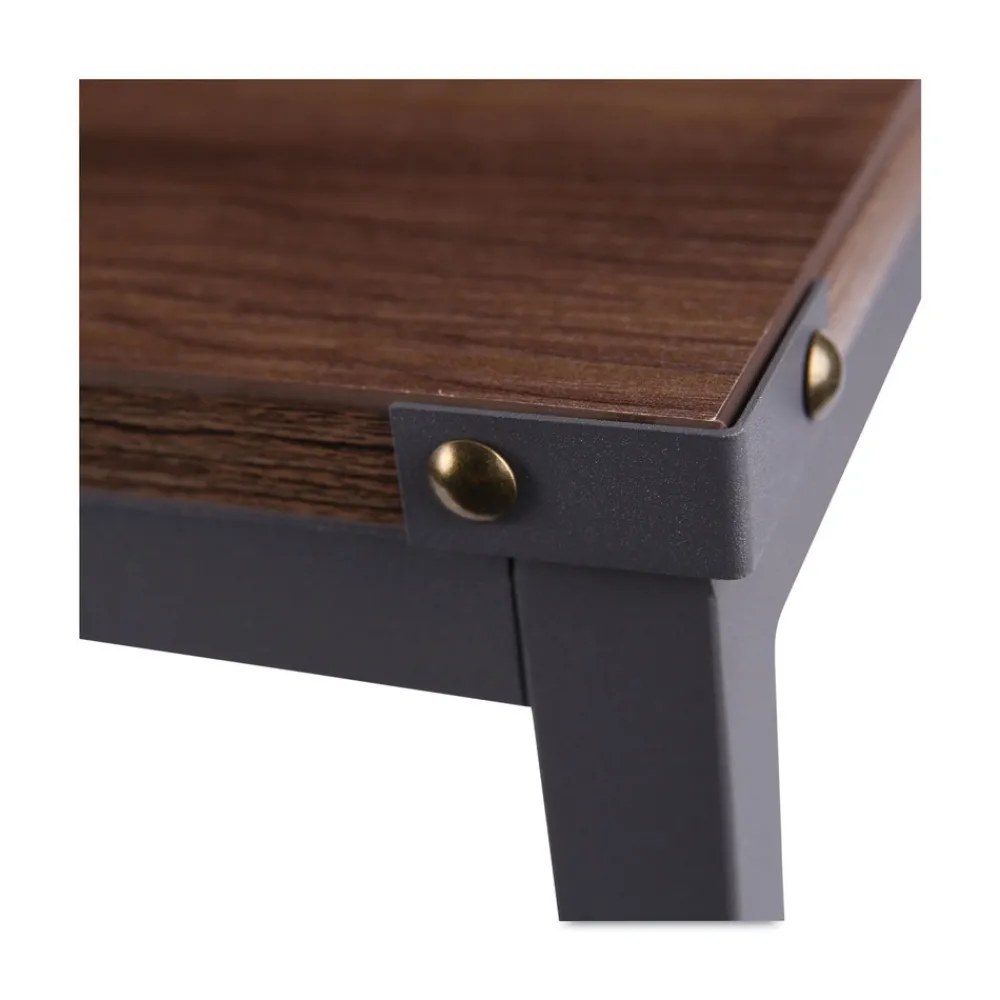 Sale Industrial Series 47.25 in. x 23.63 in. x 29.5 in. Table Desk - Modern Walnut Office Furniture & Lighting