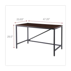 Sale Industrial Series 47.25 in. x 23.63 in. x 29.5 in. Table Desk - Modern Walnut Office Furniture & Lighting