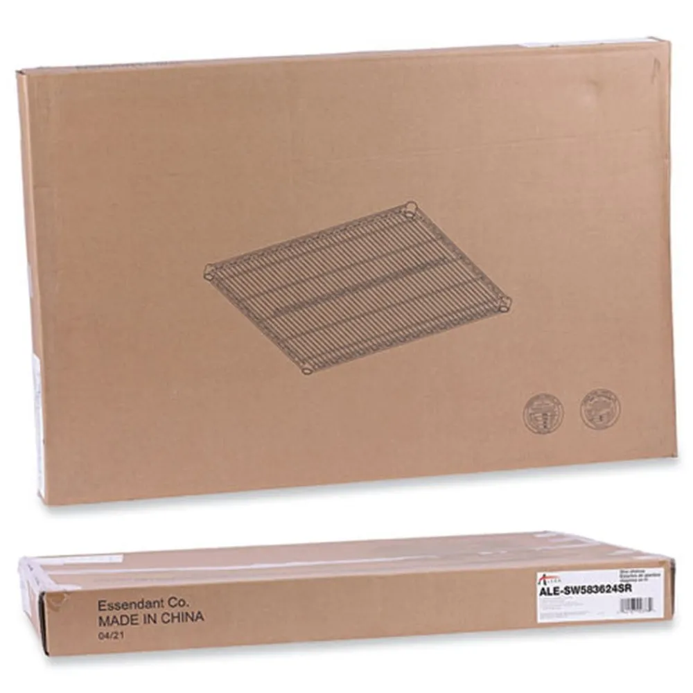 Hot Industrial Wire Shelving 36 in. x 24 in. Extra Wire Shelves - Silver (2-Piece/Carton) Office Furniture & Lighting