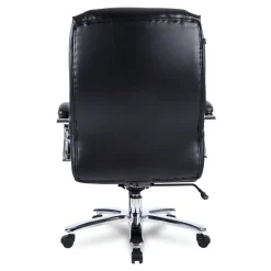Hot Maxxis Series Big And Tall Leather Chair, Black/chrome Office Furniture & Lighting