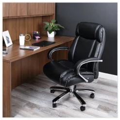 Hot Maxxis Series Big And Tall Leather Chair, Black/chrome Office Furniture & Lighting