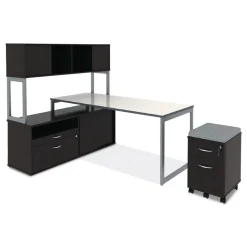 Clearance Open Office Desk Series 29.5 x 19.13 x 22.88 Legal/Letter Low File 2-Drawer Cabinet Credenza - Espresso Office Furniture & Lighting