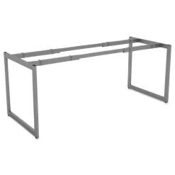 Hot Open Office Desk Series 47.25 to 70.78w x 29.5d x 28.5h Adjustable O-Leg Desk Base - Silver Office Furniture & Lighting