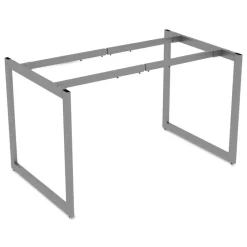Hot Open Office Desk Series 47.25 to 70.78w x 29.5d x 28.5h Adjustable O-Leg Desk Base - Silver Office Furniture & Lighting