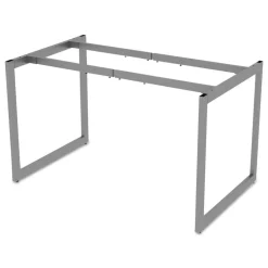 Hot Open Office Desk Series 47.25 to 70.78w x 29.5d x 28.5h Adjustable O-Leg Desk Base - Silver Office Furniture & Lighting
