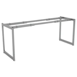 Best Open Office Desk Series 47.25 to 70.78w x 23.63d x 28.5h Adjustable O-Leg Desk Base - Silver Office Furniture & Lighting