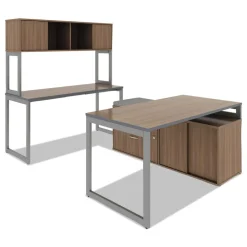 Best Open Office Desk Series 47.25 to 70.78w x 23.63d x 28.5h Adjustable O-Leg Desk Base - Silver Office Furniture & Lighting