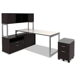 Best Open Office Desk Series 47.25 to 70.78w x 23.63d x 28.5h Adjustable O-Leg Desk Base - Silver Office Furniture & Lighting