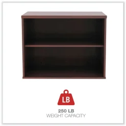 Discount Open Office Desk Series 29.5w x 19.13d x 22.78h Low Storage Cabinet Credenza - Medium Cherry Office Furniture & Lighting