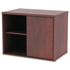 Discount Open Office Desk Series 29.5w x 19.13d x 22.78h Low Storage Cabinet Credenza - Medium Cherry Office Furniture & Lighting