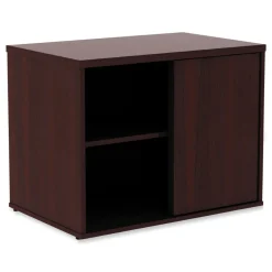 Sale Open Office Desk Series 29.5w x 19.13d x 22.78h Low Storage Cabinet Credenza - Mahogany Office Furniture & Lighting