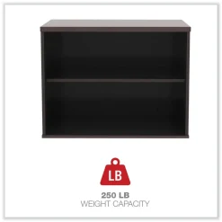 Sale Open Office Desk Series 29.5w x 19.13d x 22.78h Low Storage Cabinet Credenza - Mahogany Office Furniture & Lighting