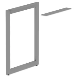 Clearance Open Office Series 23-3/8 in. x 28-1/2 in. Fully Adjustable O-Leg Return Base - Silver Office Furniture & Lighting