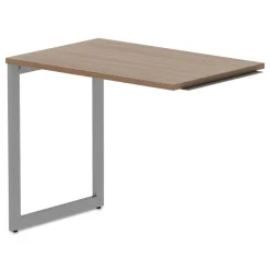 Clearance Open Office Series 23-3/8 in. x 28-1/2 in. Fully Adjustable O-Leg Return Base - Silver Office Furniture & Lighting
