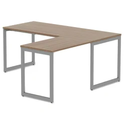 Clearance Open Office Series 23-3/8 in. x 28-1/2 in. Fully Adjustable O-Leg Return Base - Silver Office Furniture & Lighting