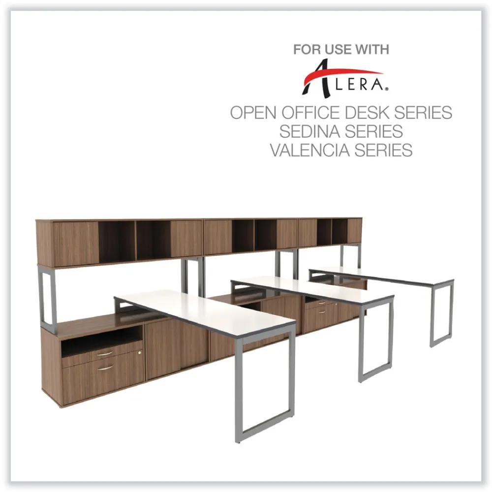 Clearance Open Office Series 29.5 in. x 19.13 in. x 22.88 in. 2-Drawer Low File Cabinet Credenza - Walnut Office Furniture & Lighting