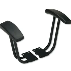 Discount Optional Fixed Height T-Arms for Essentia and Interval Series Chairs - Black (1-Pair) Office Furniture & Lighting