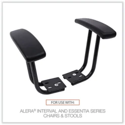Discount Optional Fixed Height T-Arms for Essentia and Interval Series Chairs - Black (1-Pair) Office Furniture & Lighting