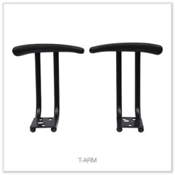 Discount Optional Fixed Height T-Arms for Essentia and Interval Series Chairs - Black (1-Pair) Office Furniture & Lighting
