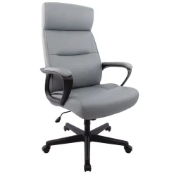 Hot Oxnam Series 17.56 in. to 21.38 in. Seat Height Supports Up to 275 lbs. High-Back Task Chair - Gray Seat/Back, Black Base Office Furniture & Lighting