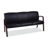 Online Reception Lounge WL Series 65.13 in. x 26.13 in. x 33 in. 3-Seat Sofa - Black Office Furniture & Lighting