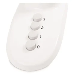 Outlet 3-Speed 12 in. Plastic Oscillating Desk Fan - White Fans