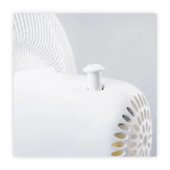 Outlet 3-Speed 12 in. Plastic Oscillating Desk Fan - White Fans