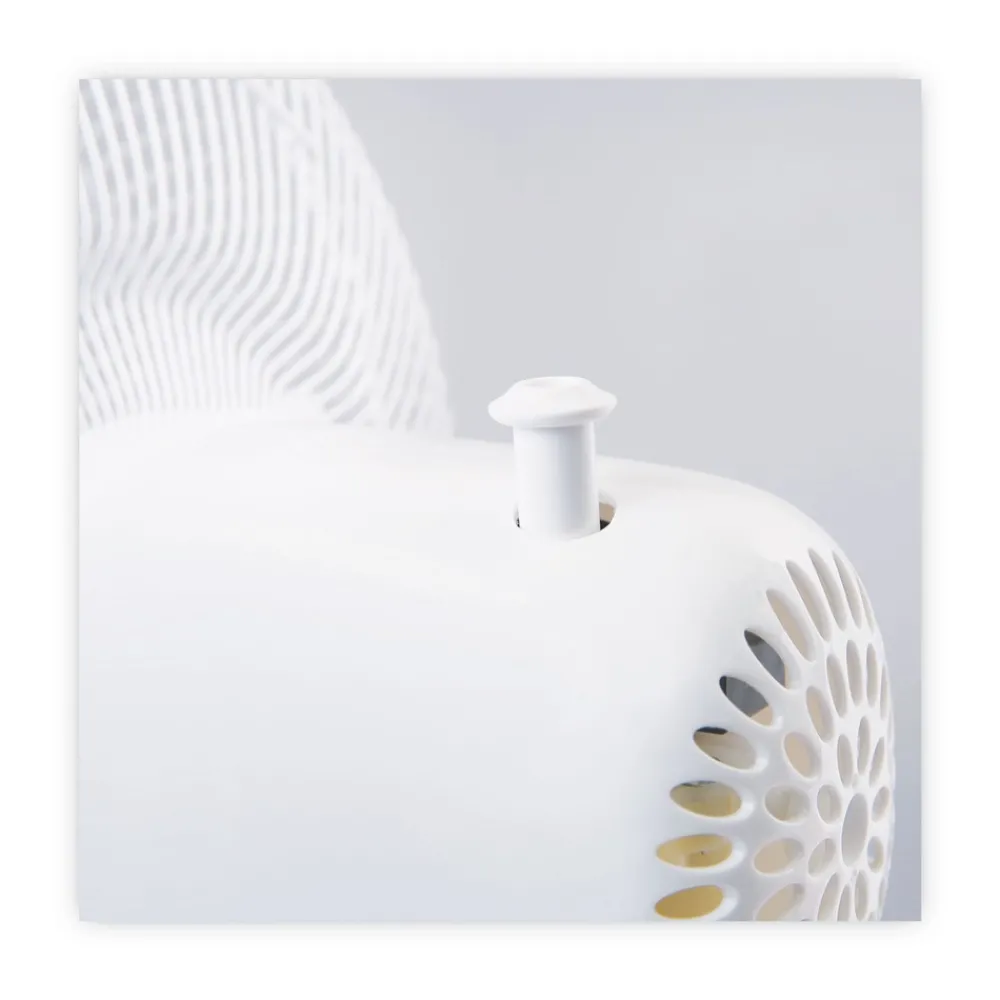 Outlet 3-Speed 12 in. Plastic Oscillating Desk Fan - White Fans